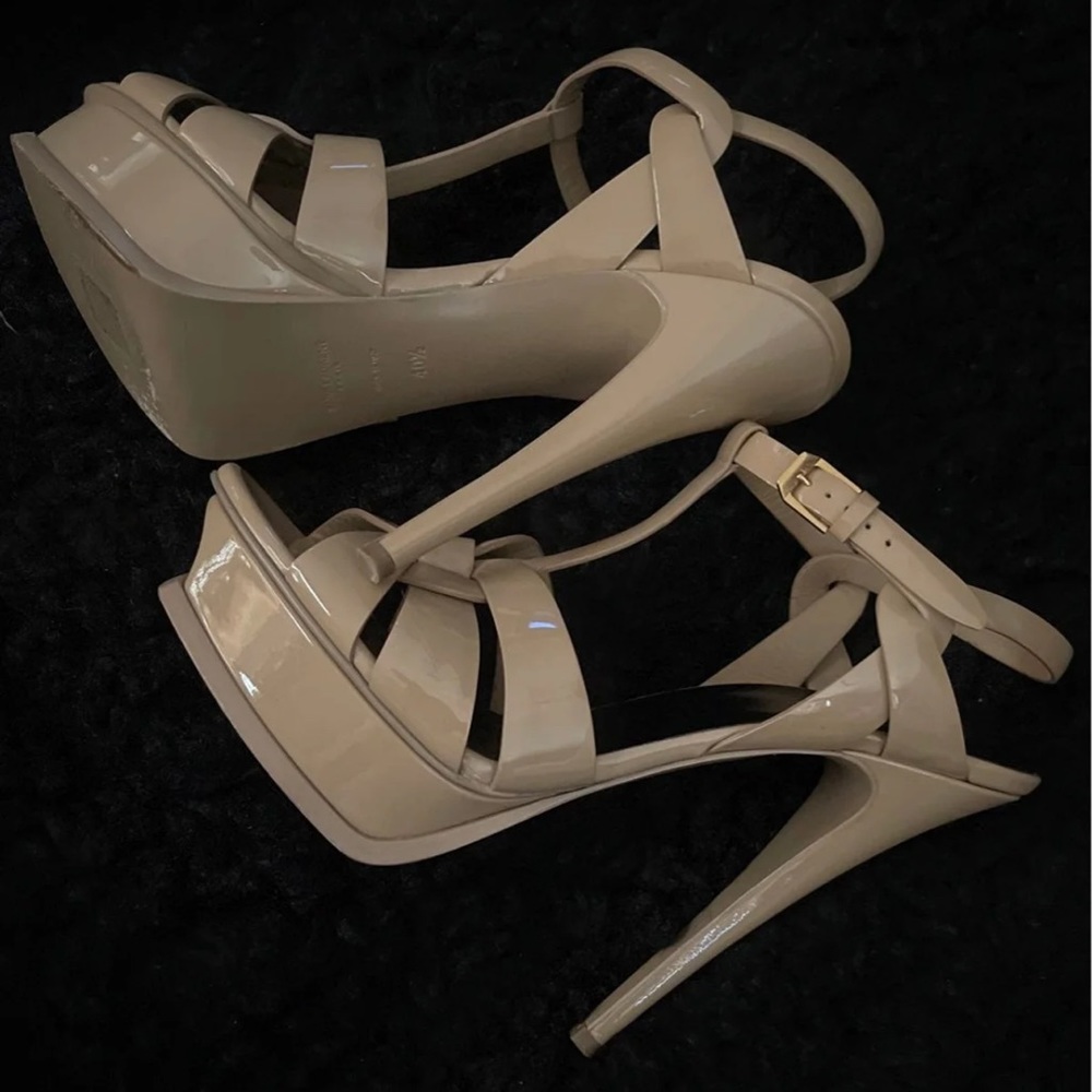 YSL Tribute Sandals (Tan)